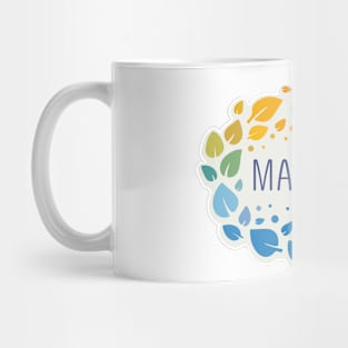 Madison name with colorful leaves Mug